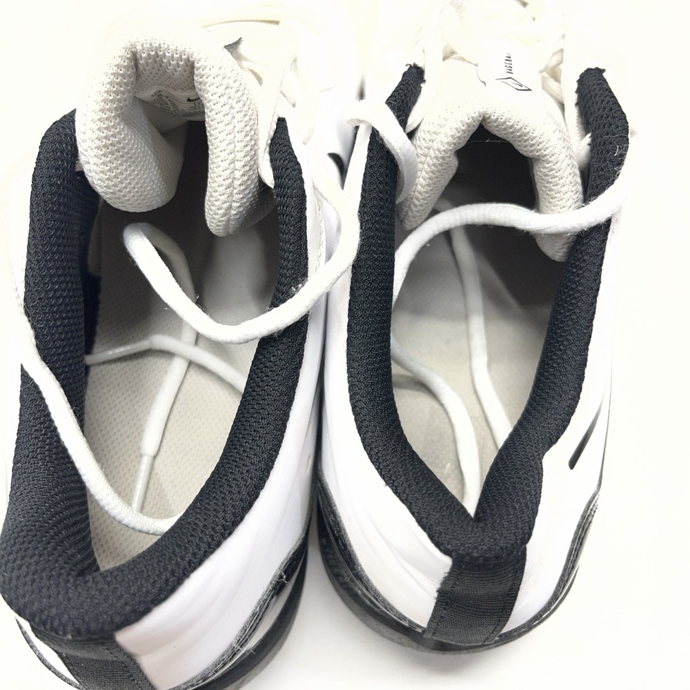 Nike Alpha Huarache 4 Keystone Baseball Cleat White Black DJ6524-101 Men Size 8 - Picture 7 of 8
